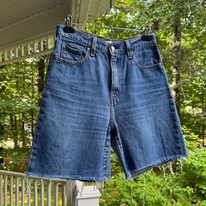 Levi’s Blue Denim Cutoff Shorts